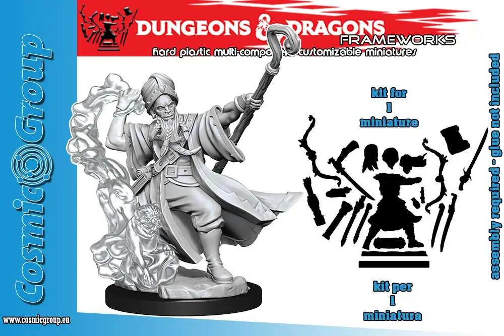 D&d Frameworks Human Wizard Male - Figurine